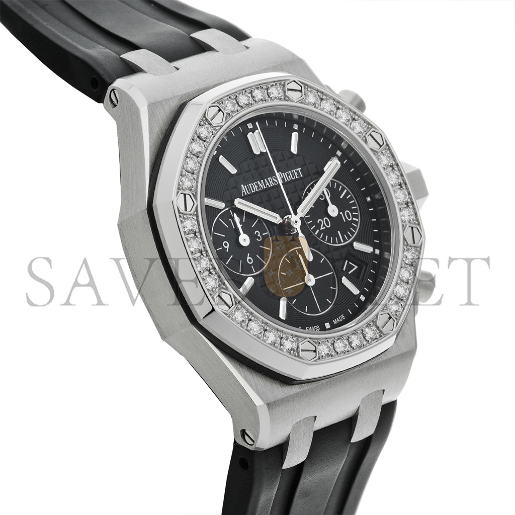 audemars P*g*et royal oak offshore chronograph black dial 37 mm watch 26231st.zz.d002ca.01